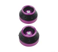 Motorcycle Fork Axle Protectors Anti-Drop Decor Black Silver(purple)