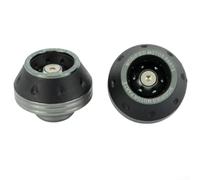 Motorcycle Fork Axle Protectors Anti-Drop Decor Black Silver(titanium)