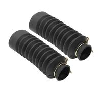 Motorcycle Fork Cover Gaiter 2Pcs Motorcycle Front Fork Dust Proof Sleeve Protector Damping Rubber Shock Absorber Cover Gaiters Universal Fork Guards