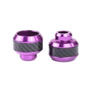 Motorcycle Fork Cover Gaiter 2Pcs Universal Motorcycle Wheel Protection Crash Pad Protectors Alloy Falling Front Fork Slider Shock Absorption Fork Guards(Purple)