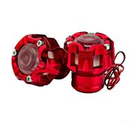 Motorcycle Fork Cup with LED Light For Impact Protector Made from Aluminum Alloy Designed to Reduce Vibration and Enhance Front Fork Durability (QCB-042 - Red)