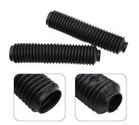 Motorcycle Fork Gaiters 230mm Rubber Dust for shields Pair Motorcycle | Retro for black style, barrier debris, stone , classic look, enhances bike aesthetics