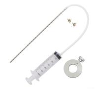 Motorcycle Fork Oil Level Tool with 60ml Injector & Adjustable For Ring for ATV, Dirt For Bike, Scooter - Suspension Gauge Kit for Precise 0-300mm