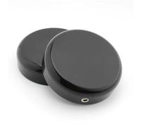 Motorcycle Fork Protector 1 Set Motorcycle Upper Fork Stem Nut Cap Covers Fit For Harley Davidson Street Bob Breakout V-ROD Dyna Softail Sportster XL 883 1200(Black)