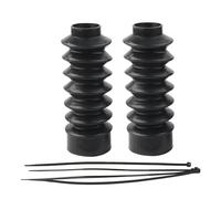 Motorcycle Fork Protector 39mm Motorcycle Front Upper Fork Cover Lower Gaiters Boots Shock Dust Fit For Harley Sportster XL883 1200 Dyna(Rubber Gaiters)