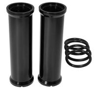Motorcycle Fork Protector 39mm Motorcycle Front Upper Fork Cover Lower Gaiters Boots Shock Dust Fit For Harley Sportster XL883 1200 Dyna(Smooth Tube)