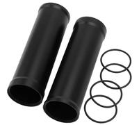 Motorcycle Fork Protector Motorcycle Front Aluminum Upper Fork Shocks Cover Rubber Suspension Dust Fit For Honda Rebel CMX300 CMX500 17-up(B Black)