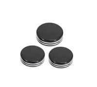 Motorcycle Fork Protector Upper Fork Stem Covers Nut Caps Fit For Harley Dyna Wide Glide Low Rider Softail Fat Boy Street Bob Sportster XL 883 1200(Black White)