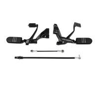 Motorcycle Forward Control Pegs Lever Linkage Kit Compatible With Sportster XL883 1200 Forty Eight 2014 2022(Black)
