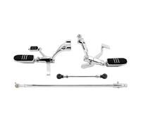 Motorcycle Forward Control Pegs Lever Linkage Kit Compatible With Sportster XL883 1200 Forty Eight 2014 2022(Chrome)