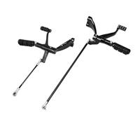 Motorcycle Forward Controls Black Chrome with Pegs Linkages Levers Fits Sportster XL 883 1200 2004 to 2013 Models Compatible with Various Cruisers(Black)