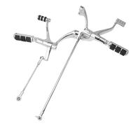 Motorcycle Forward Controls Black Chrome with Pegs Linkages Levers Fits Sportster XL 883 1200 2004 to 2013 Models Compatible with Various Cruisers(Chrome)