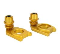 Motorcycle Frame Guards Motorcycle Chain Adjustment Block Frame Swingarm Spools Sliders Rear Wheel Axle Stand Hook Set For SYM For MAXSYM TL500 Falling Protection(Gold)