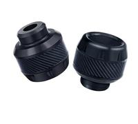 Motorcycle Frame Slider Aluminum Front Fork Cup Falling Crush Protector Carbon Fiber for Motorbike for Scooter Wheel Axle Sliders
