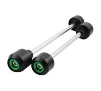 Motorcycle Frame Sliders Fit For BUELL Lightning XB12X 2007 2008 2009 Motorcycle Front/Rear Axle Wheel Fork Sliders Protecto Falling Protection Frame Slider(Front Rear Green)