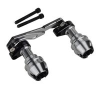 Motorcycle Frame Sliders Fit For Yamaha Nmax 125/155/160 Turbo/Tech Max Neo/Neo S Modified Exhaust Pipe Anti-Fall Stick Anti-Collision Ball Reversing Protection Exhaust Frame Sliders(GREY)