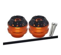 Motorcycle Frame Sliders For CB750 For Hornet 2023 Motorcycle Accessories Front Rear Wheel Fork Axle Sliders Crash Protectors Motorbike Modified Parts(Orange,Front Wheel)