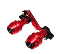 Motorcycle Frame Sliders For ZONTES 368G/E/D/M/K 310M Front Fork Wheel Fall Muffler Pipe Frame Protection Slider Anti Crash Protector(Rear Red)