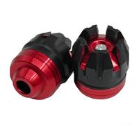 Motorcycle Frame Sliders Front Fork Wheel Slide Kit - Shock Absorption Crash Pad for Bike Protection Accessories Racing Supplies Direct Install(Red)