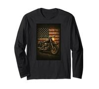 Motorcycle Freedom Rides on Two Wheels Glory Motorwear Long Sleeve T-Shirt