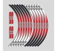 Motorcycle Front and Rear Wheels Edge Outer Rim Sticker Reflective Stripe Wheel Decals for GSR 600 GSR600 GSR