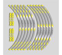 Motorcycle Front and Rear Wheels Edge Outer Rim Sticker Reflective Stripe Wheel Decals for GSR 600 GSR600 GSR