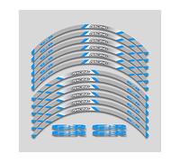 Motorcycle Front And Rear Wheels Edge Outer Rim Sticker Reflective Stripe Wheel Decals For SUZUKI For GSR 600 GSR600 For GSR GNITRIMS(Blue Blue)