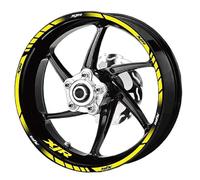 Motorcycle Front and Rear Wheels Sticker Rim Reflective Stripe Wheel Decals for Yamaha XJR 400 1200 1300(Color2)
