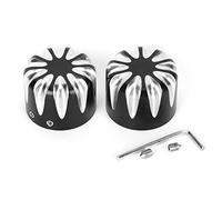 Motorcycle Front Axle Cap 2pcs Black CNC Cut Aluminum Alloy Nut Cover Protective Durable Rustproof For Iron 883 Forty Eight VRSC Models