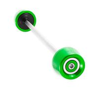 Motorcycle Front Axle Fork Crash Sliders For ZX-6R For ZX-10R For Ninja636 For Ninja650(Green Silver Green)