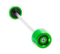 Motorcycle Front Axle Fork Wheel Protector Crash Sliders For Kawasaki For ZZR1400 For ZX-14R For Versys650 For Versys1000 Anti Crash Protection(Green 2)