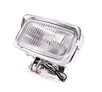 Motorcycle Front Bottom Mount Square Rectangular Headlight Headlamp For Harley Honda Kawasaki Suzuki Yamaha Cafe Racer Retro Vintage Bike Cruiser Chopper Custom (Chrome)