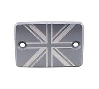 Motorcycle Front Brake Fluid Cap, Motorbike CNC Aluminum Oil Cap Reservoir Cover For Triumph Trident 660 Tiger 800/900/1200 (Color : Grey)