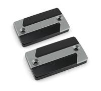 Motorcycle Front Brake Fluid Reservoir Oil Tank Cover Cap For Suzuki For Bandits 650 S650 1250 1250S Gas Fuel Tank Cap(1 pair grey)