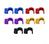 Motorcycle Front Brake Line Hose Clamp Holder Cnc Aluminum Caliper Bracket For Most Bikes Red Black Purple Gold Options Fitment Guide(Purple)