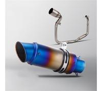 Motorcycle Front Connecting Pipe With Steel Muffler Slip-on Full Exhaust System Modification For Benelli TNT125 TNT 125 135 2016-20