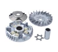 Motorcycle Front Drive Clutch Variator Pulley Assembly Compatible With ZY100 JOG100 RS100 RSZ100 BWS100 Scooter Engine Spare Parts(army green)