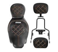 Motorcycle Front Driver Rider Seat Two-Up Seat Backrest For Touring Street For Electra Glide For Road King Special CVO For Ultra For Classic 2009-2023