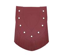 Motorcycle Front Fender Mud Flap with Tassel, Front Fender Flap for Softail Dyna, PU Motorcycle Modification Accessory for Narrow Front Fender (red long beard)