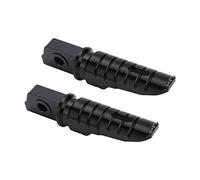 Motorcycle Front Footpegs Footrests, 2-Pack - Fit for Aprilia RS125 TUONO125, GPR 125, GPR 250, APR150 - T6063 Aluminum Alloy, Anodized, Anti-Slip, Tapered, Black (Black)