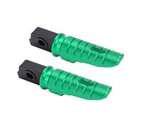 Motorcycle Front Footpegs Footrests, 2-Pack - Fit for Aprilia RS125 TUONO125, GPR 125, GPR 250, APR150 - T6063 Aluminum Alloy, Anodized, Anti-Slip, Tapered, Black (Green)