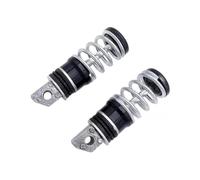 Motorcycle Front Footrest 1 Pair Spring Foot Rest Motorcycle Front Footrests Anti-Slip Scooter Pegs For Etc Moto Pedals