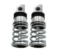 Motorcycle Front Footrest 8MM Motorcycle Rear Passenger Foot Pegs Pedals Aluminum Spring Footrest Pedal 113x31mm Moto Accessories