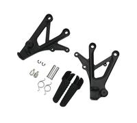 Motorcycle Front Footrest Rider Foot Pegs Bracket Fit For CBR600 F4 1999-2000 F4I 2001-2006 Floorboards Footpegs(Sand Black)