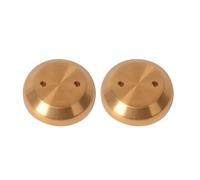 Motorcycle Front Fork Cap Titanium Top Clamp Ornamental Cover 1Pair for BMW R65 R80 R100 Cafe Racer Accessories Comprehensive(Gold)
