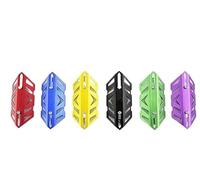Motorcycle Front Fork Gaiters 1PC Motorcycle Front Fork Shock Absorber Cover Motorcycle Fork Guards Aluminum Alloy Front Fork Fork Guards(Silver)