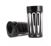 Motorcycle Front Fork Gaiters CNC Aluminum Shock Dust Boots for Touring for softail - Black Electroplated Tube Protector 230mm(Black)