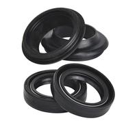 Motorcycle Front Fork Oil Seal Dust Cover Compatible With SHOWA 33 Mm Fork Tubes Fits SKYGO PHILIPPINES CHINA MILAN SG 125 SG125T-9A SG125 Models(2xOil seal 2xcover)