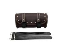 Motorcycle Front Fork Saddlebags Universal Motorcycle Retro Tool Bag Handlebar Bag Fork Barrel Bag Leather Storage Bag Motorcycle Saddle Bags(Type - B)