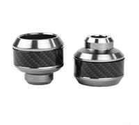 Motorcycle Front Fork Slider Anti Fall Cup Style Wheel Guard for Improved Safety and Durability on the Road (Gray)